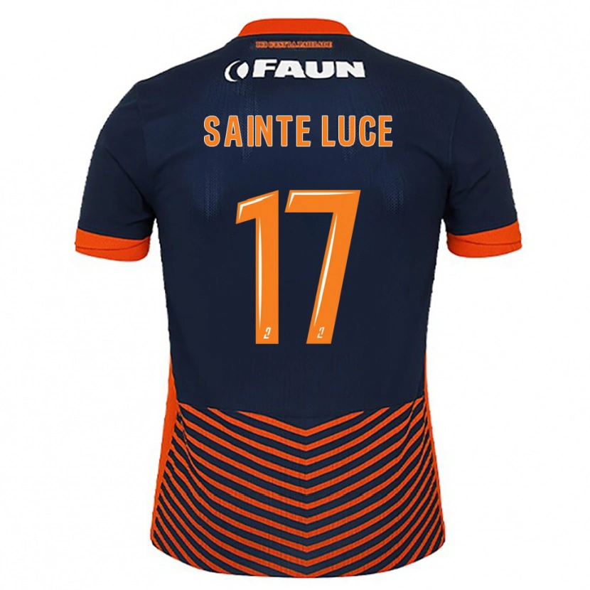 Danxen Dames Théo Sainte-Luce #17 Middernachtblauw Oranje Thuisshirt Thuistenue 2025/26 T-Shirt België