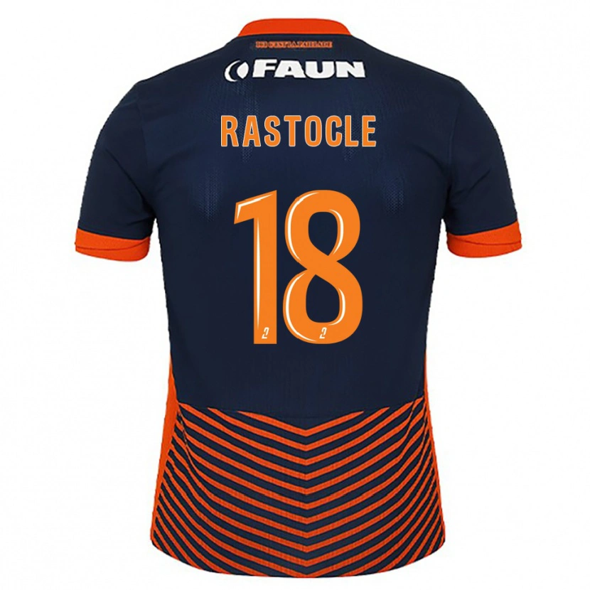 Danxen Dames Jade Rastocle #18 Middernachtblauw Oranje Thuisshirt Thuistenue 2025/26 T-Shirt België