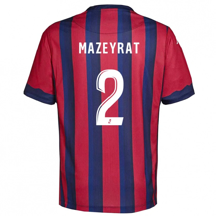 Danxen Dames Gabin Mazeyrat #2 Bourgondisch Marine Thuisshirt Thuistenue 2025/26 T-Shirt België