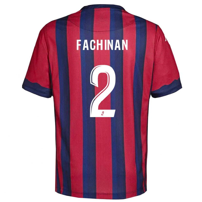 Danxen Dames Léa Fachinan #2 Bourgondisch Marine Thuisshirt Thuistenue 2025/26 T-Shirt België