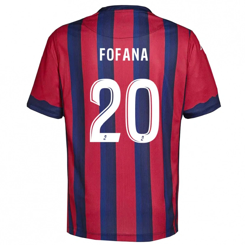 Danxen Dames Oumou Fofana #20 Bourgondisch Marine Thuisshirt Thuistenue 2025/26 T-Shirt België