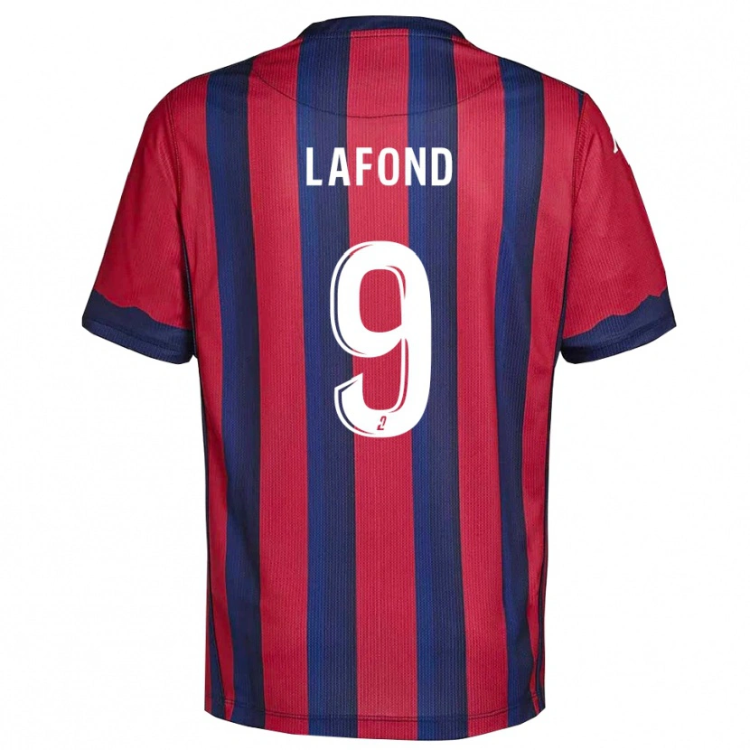 Danxen Dames Mégane Lafond #9 Bourgondisch Marine Thuisshirt Thuistenue 2025/26 T-Shirt België