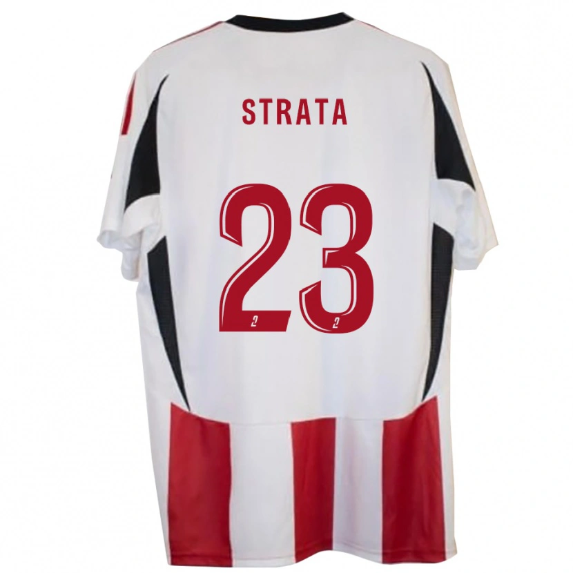 Danxen Dames Tony Strata #23 Rood Blauw Thuisshirt Thuistenue 2025/26 T-Shirt België