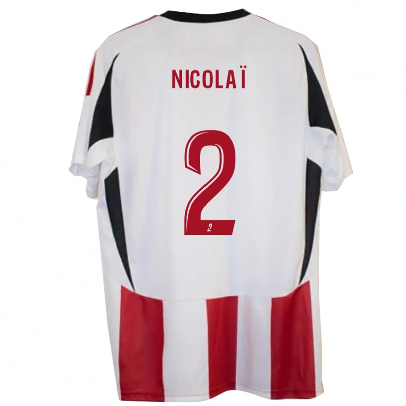 Danxen Dames Dominique Nicolaï #2 Rood Blauw Thuisshirt Thuistenue 2025/26 T-Shirt België