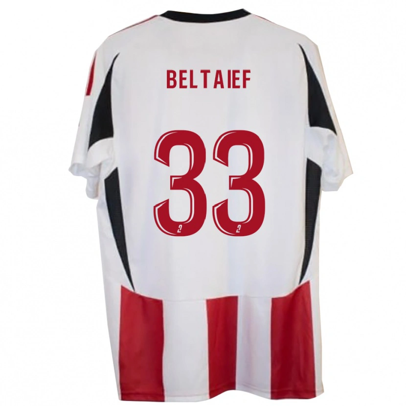 Danxen Dames Zyed Beltaief #33 Rood Blauw Thuisshirt Thuistenue 2025/26 T-Shirt België