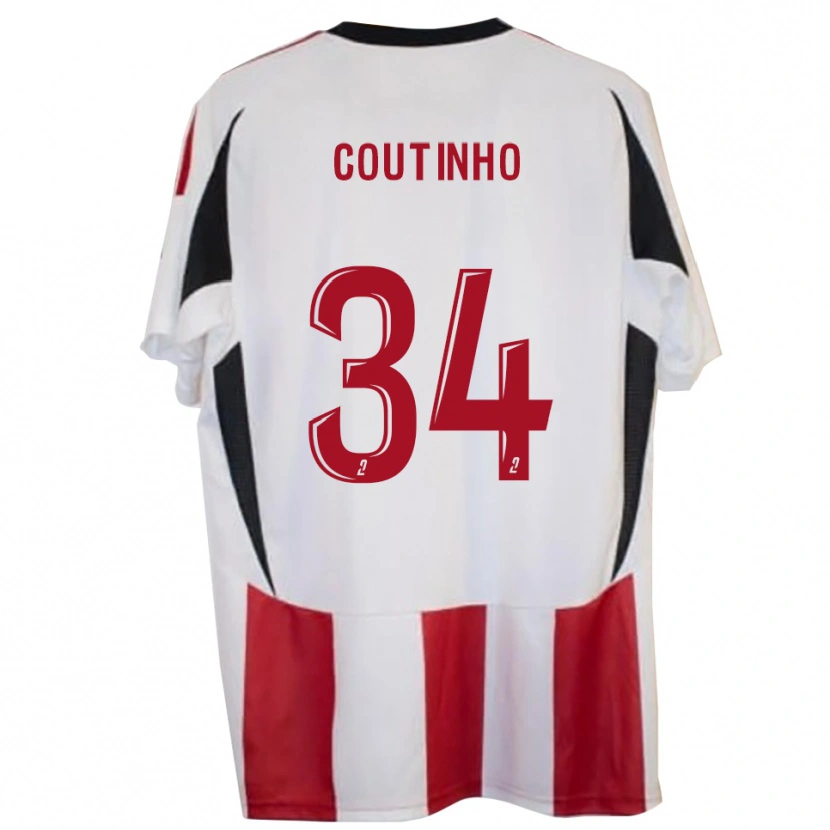 Danxen Dames Ricardo Coutinho #34 Rood Blauw Thuisshirt Thuistenue 2025/26 T-Shirt België