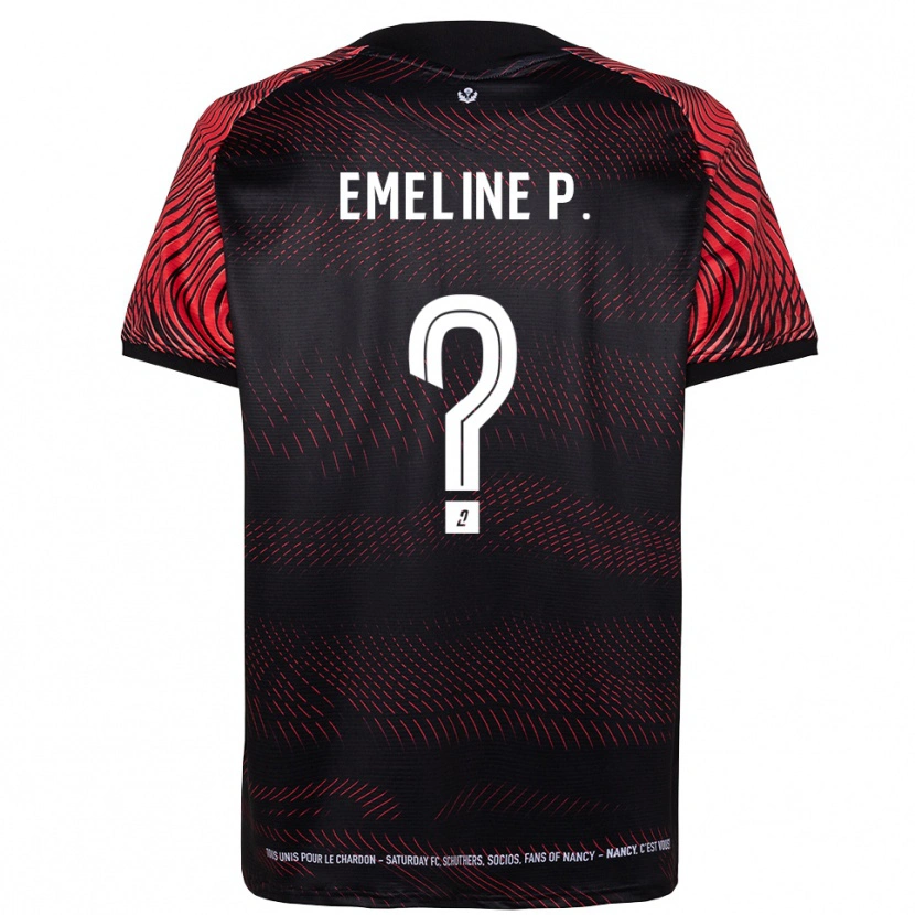 Danxen Dames Emeline Poirel #0 Wit Rood Thuisshirt Thuistenue 2025/26 T-Shirt België