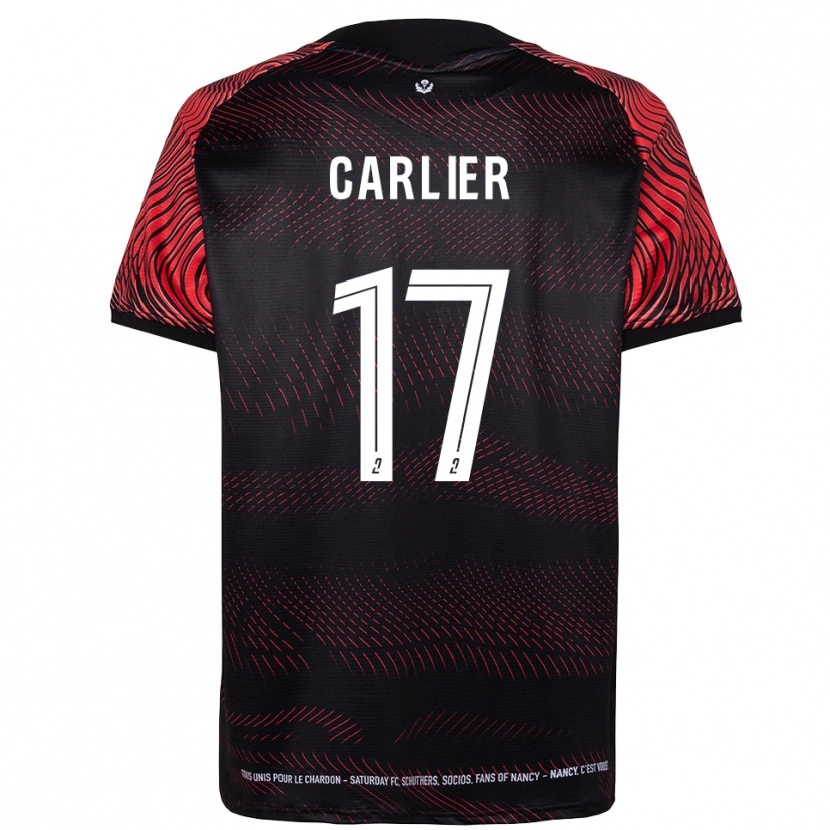 Danxen Dames Maxence Carlier #17 Wit Rood Thuisshirt Thuistenue 2025/26 T-Shirt België