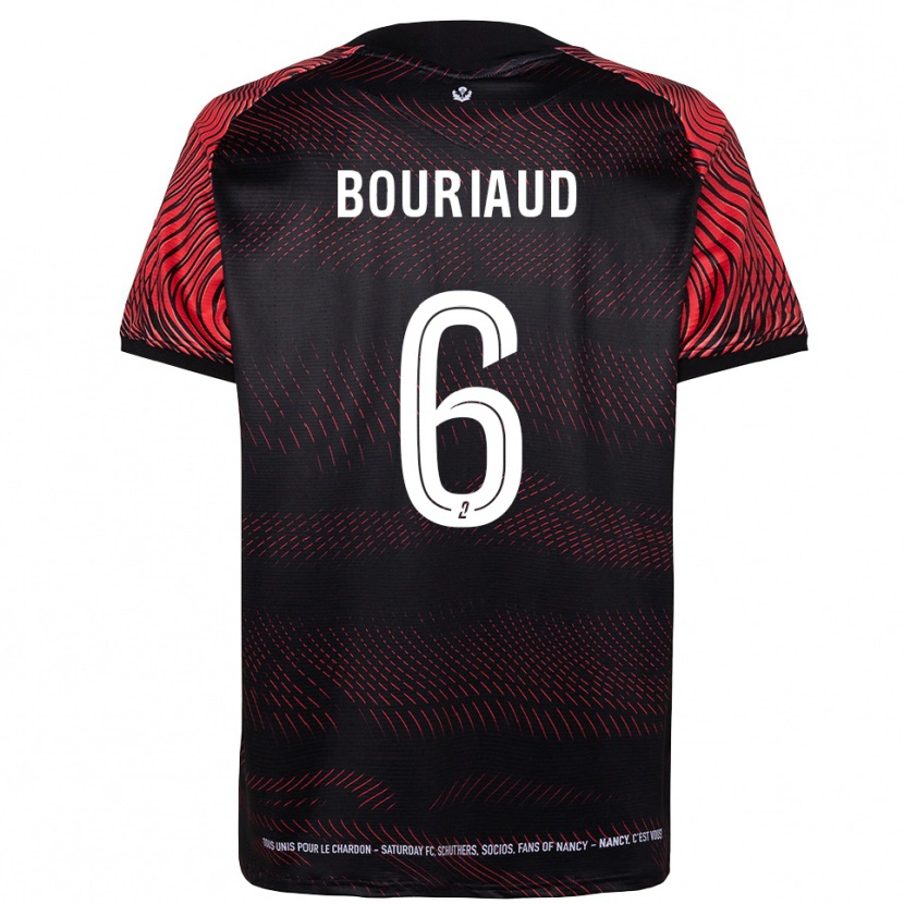 Danxen Dames Teddy Bouriaud #6 Wit Rood Thuisshirt Thuistenue 2025/26 T-Shirt België