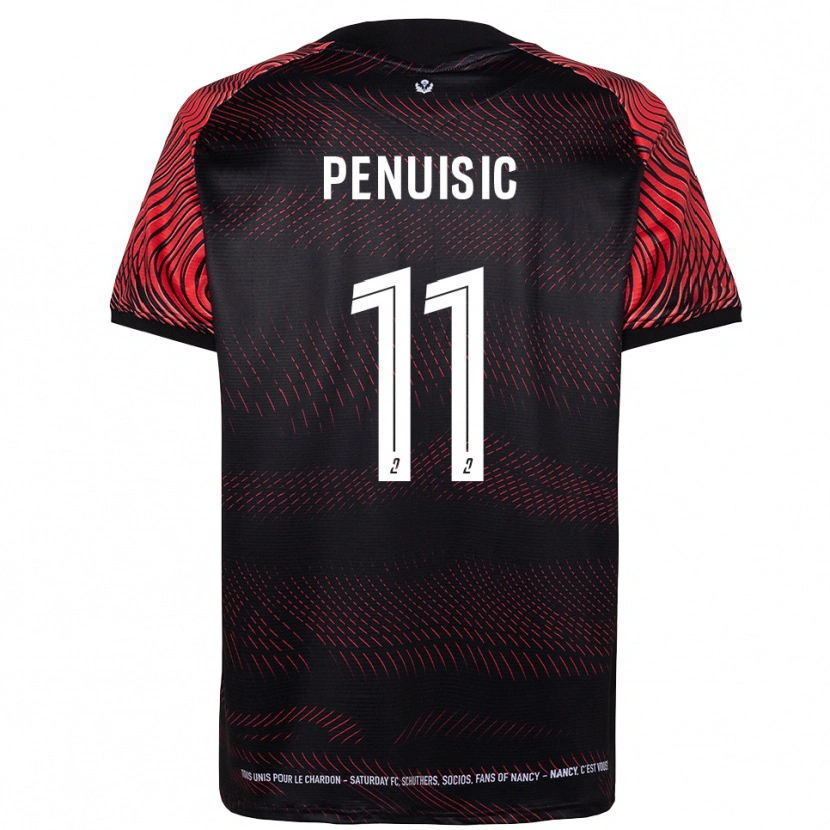 Danxen Dames Alvin Pénuisic #11 Wit Rood Thuisshirt Thuistenue 2025/26 T-Shirt België