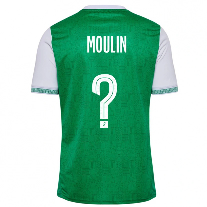 Danxen Dames Noah Moulin #0 Groen Wit Thuisshirt Thuistenue 2025/26 T-Shirt België