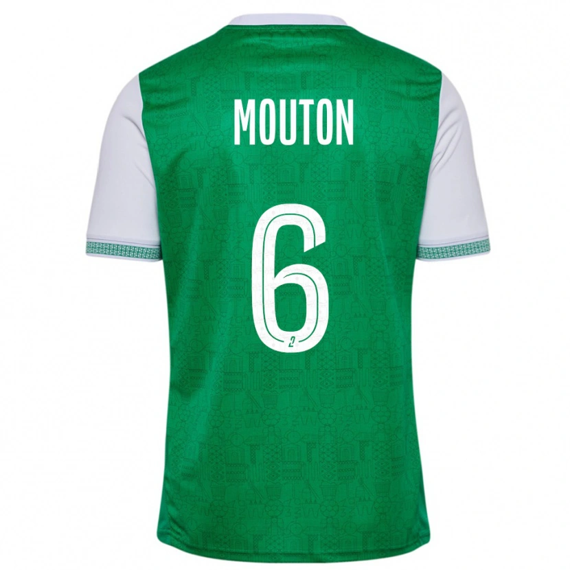 Danxen Dames Jules Mouton #6 Groen Wit Thuisshirt Thuistenue 2025/26 T-Shirt België