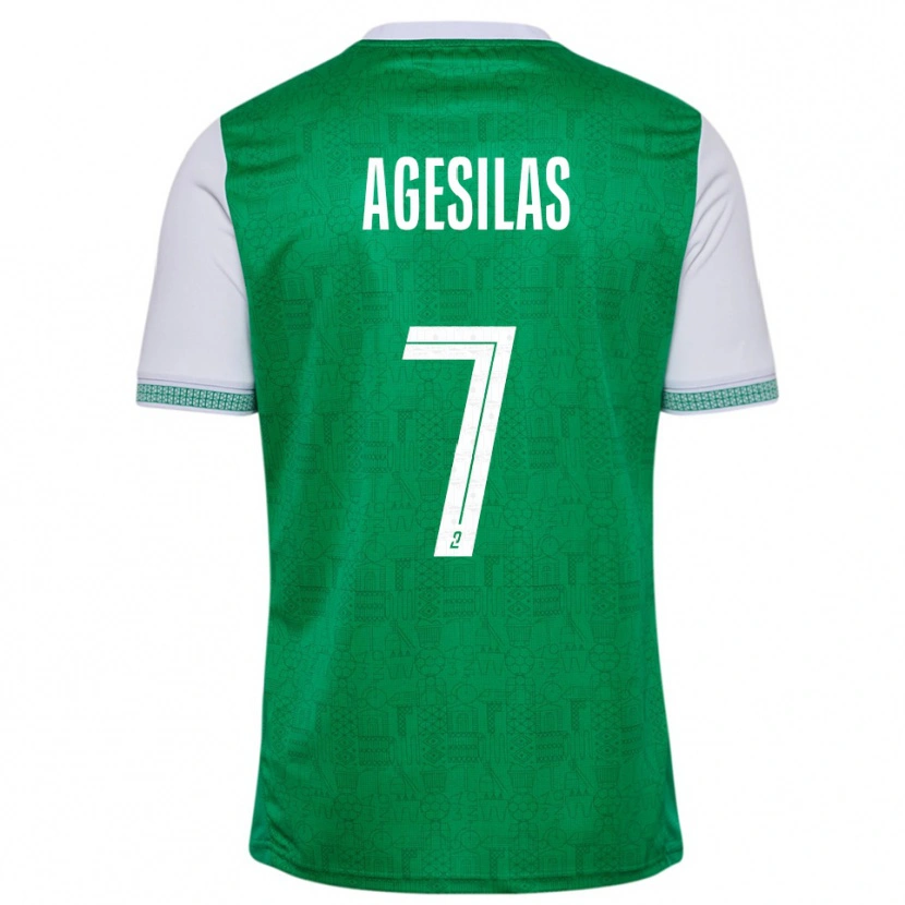 Danxen Dames Meïvyn Agesilas #7 Groen Wit Thuisshirt Thuistenue 2025/26 T-Shirt België