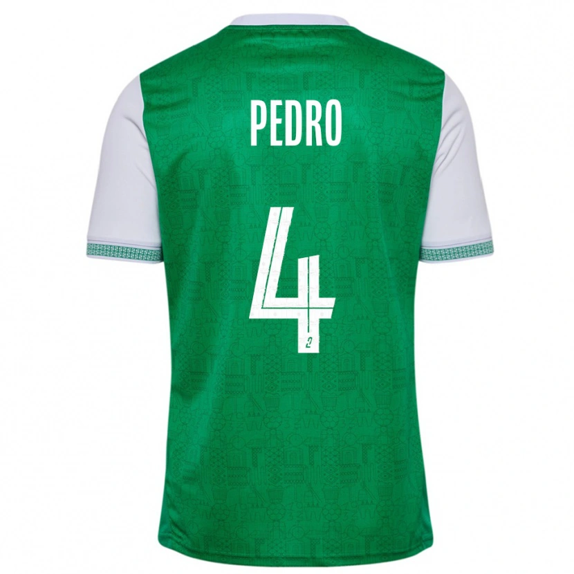 Danxen Dames Kévin Pedro #4 Groen Wit Thuisshirt Thuistenue 2025/26 T-Shirt België