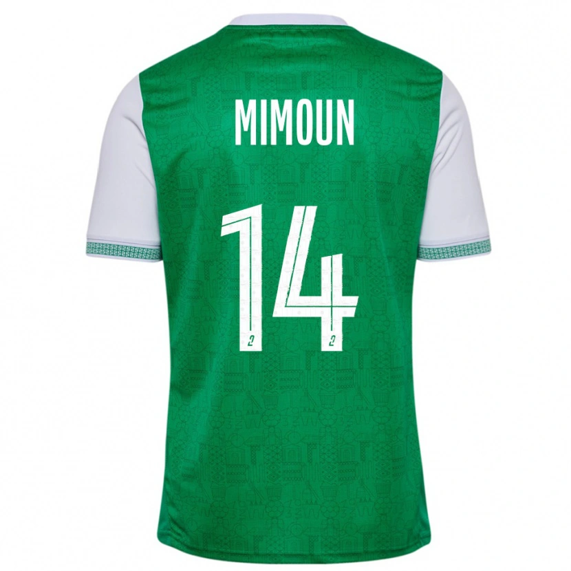 Danxen Dames Yanis Mimoun #14 Groen Wit Thuisshirt Thuistenue 2025/26 T-Shirt België
