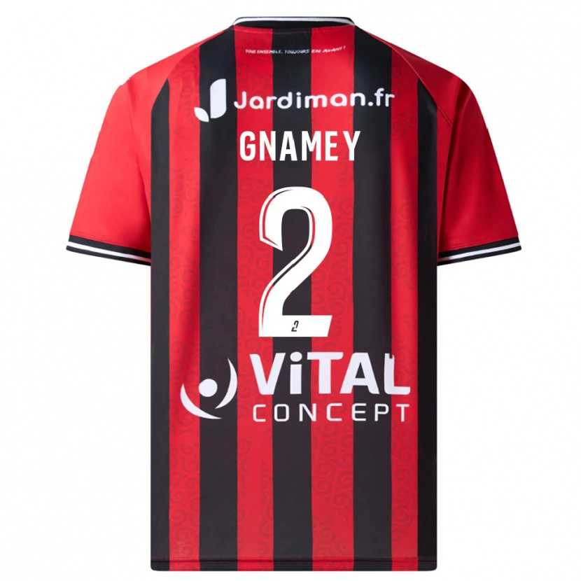 Danxen Dames Servais Gnamey #2 Rood Zwart Thuisshirt Thuistenue 2025/26 T-Shirt België