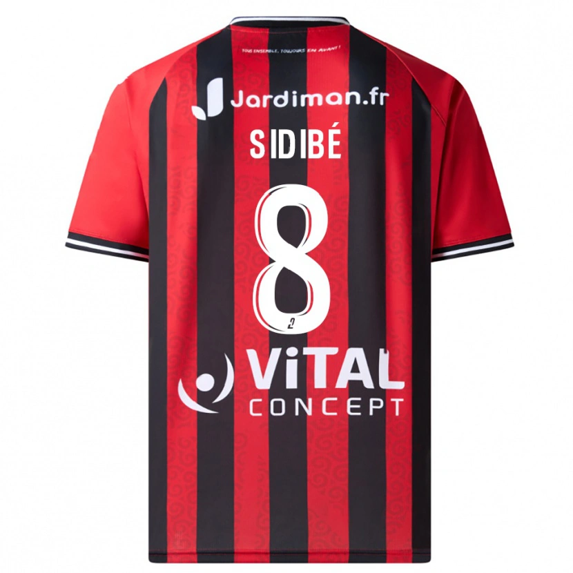 Danxen Dames Kalidou Sidibé #8 Rood Zwart Thuisshirt Thuistenue 2025/26 T-Shirt België