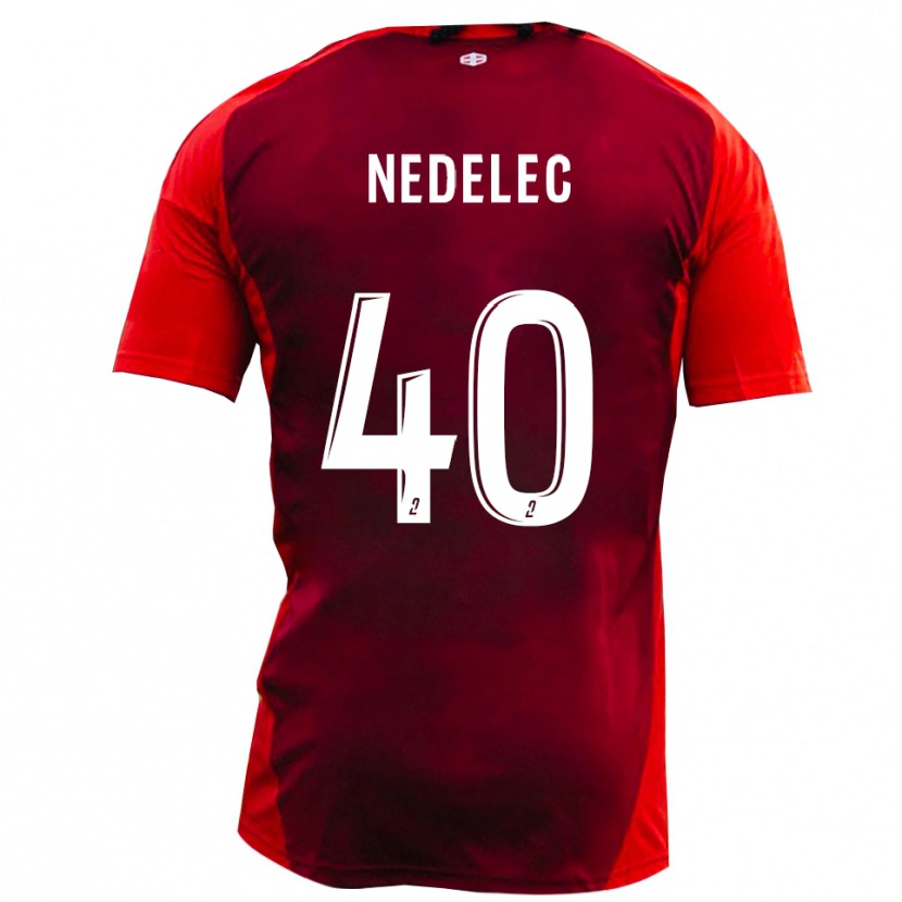 Danxen Dames Aymerick Nedelec #40 Rood Bourgondië Thuisshirt Thuistenue 2025/26 T-Shirt België
