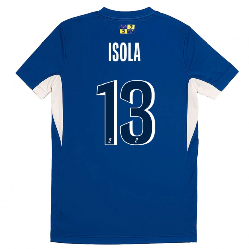 Danxen Dames Baptiste Isola #13 Blauw Marine Thuisshirt Thuistenue 2025/26 T-Shirt België