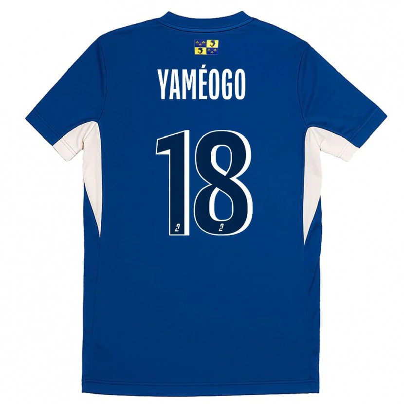 Danxen Dames Bachirou Yaméogo #18 Blauw Marine Thuisshirt Thuistenue 2025/26 T-Shirt België