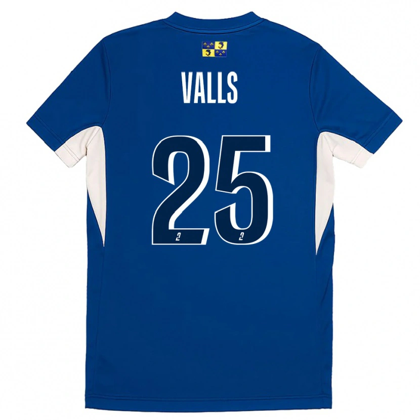Danxen Dames Théo Valls #25 Blauw Marine Thuisshirt Thuistenue 2025/26 T-Shirt België