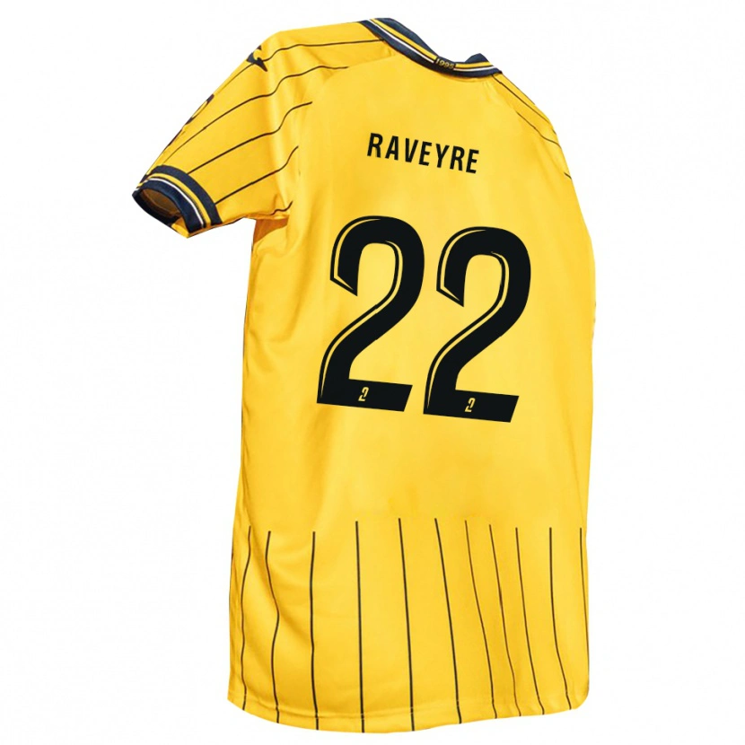 Danxen Dames Noah Raveyre #22 Geel Marine Thuisshirt Thuistenue 2025/26 T-Shirt België