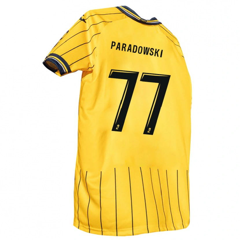Danxen Dames Tao Paradowski #77 Geel Marine Thuisshirt Thuistenue 2025/26 T-Shirt België