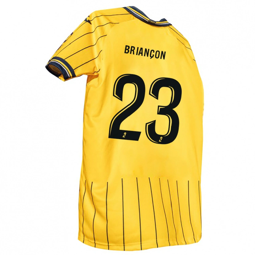 Danxen Dames Anthony Briançon #23 Geel Marine Thuisshirt Thuistenue 2025/26 T-Shirt België