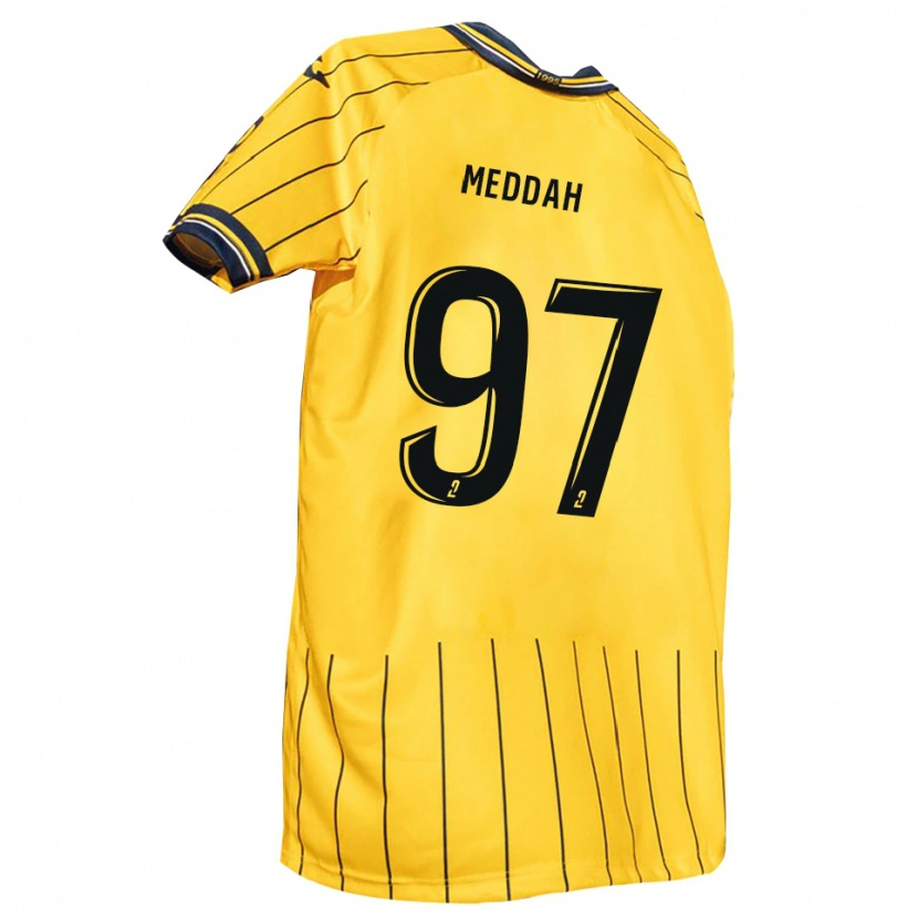 Danxen Dames Daylam Meddah #97 Geel Marine Thuisshirt Thuistenue 2025/26 T-Shirt België
