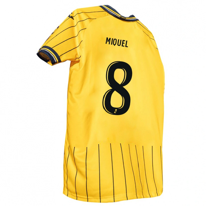 Danxen Dames Louan Miquel #8 Geel Marine Thuisshirt Thuistenue 2025/26 T-Shirt België