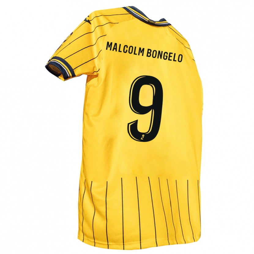 Danxen Dames Fidèle Malcolm Bongelo #9 Geel Marine Thuisshirt Thuistenue 2025/26 T-Shirt België