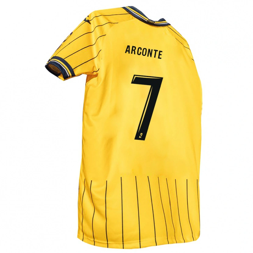 Danxen Dames Taïryk Arconte #7 Geel Marine Thuisshirt Thuistenue 2025/26 T-Shirt België