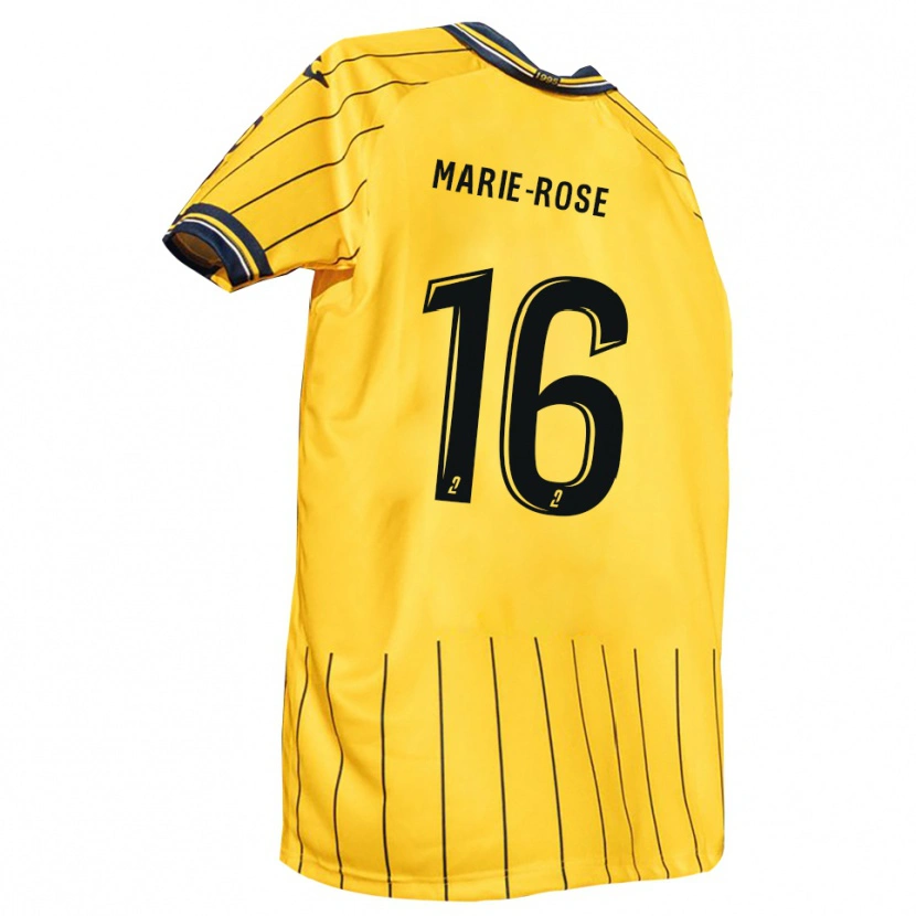 Danxen Dames Ilan Marie-Rose #16 Geel Marine Thuisshirt Thuistenue 2025/26 T-Shirt België
