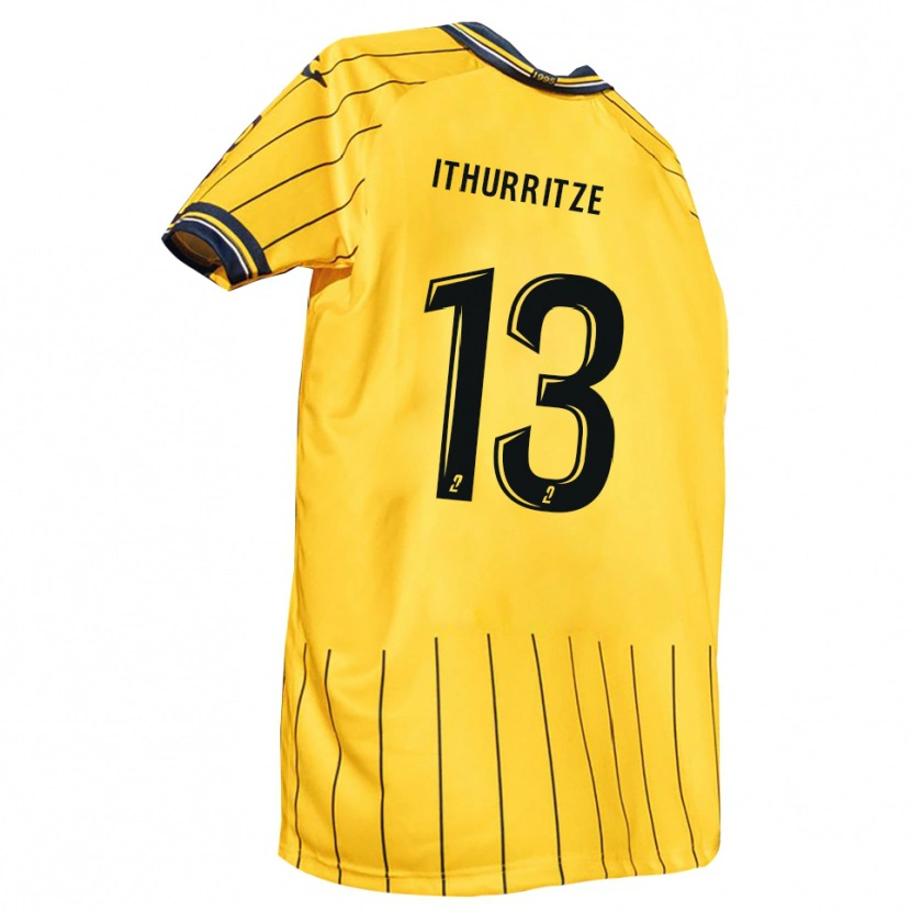 Danxen Dames Noah Ithurritze #13 Geel Marine Thuisshirt Thuistenue 2025/26 T-Shirt België