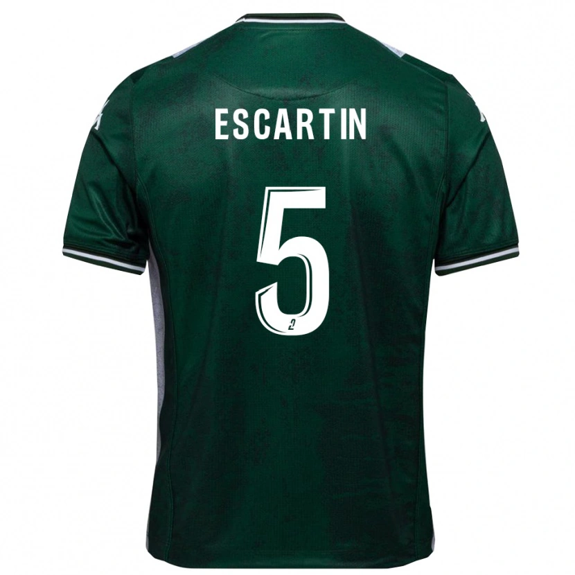 Danxen Dames Josué Escartin #5 Groen Wit Thuisshirt Thuistenue 2025/26 T-Shirt België