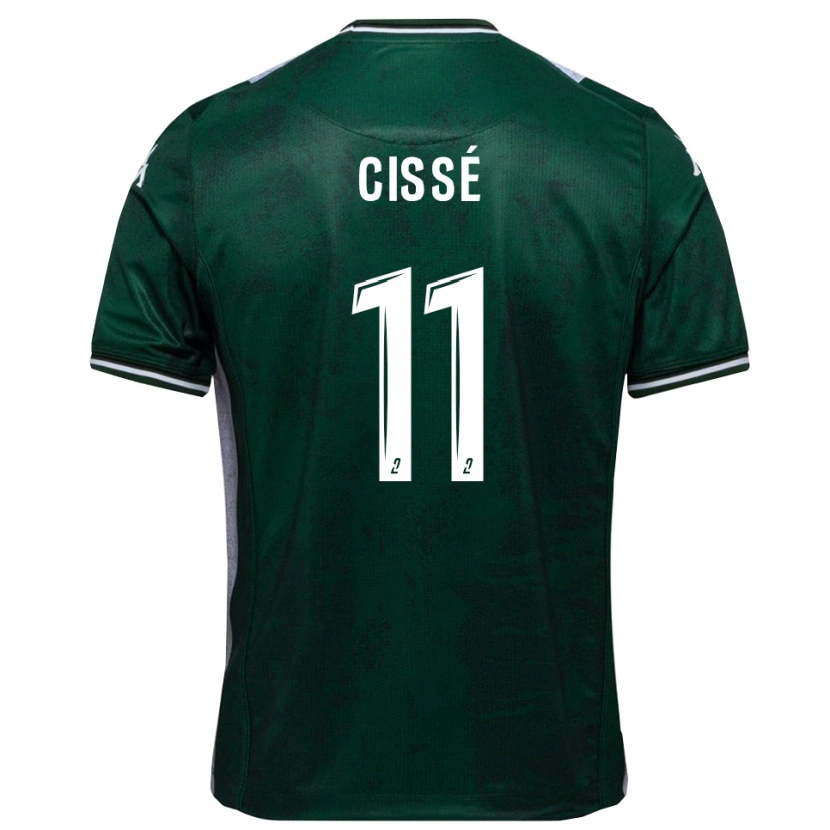 Danxen Dames Kemo Cissé #11 Groen Wit Thuisshirt Thuistenue 2025/26 T-Shirt België