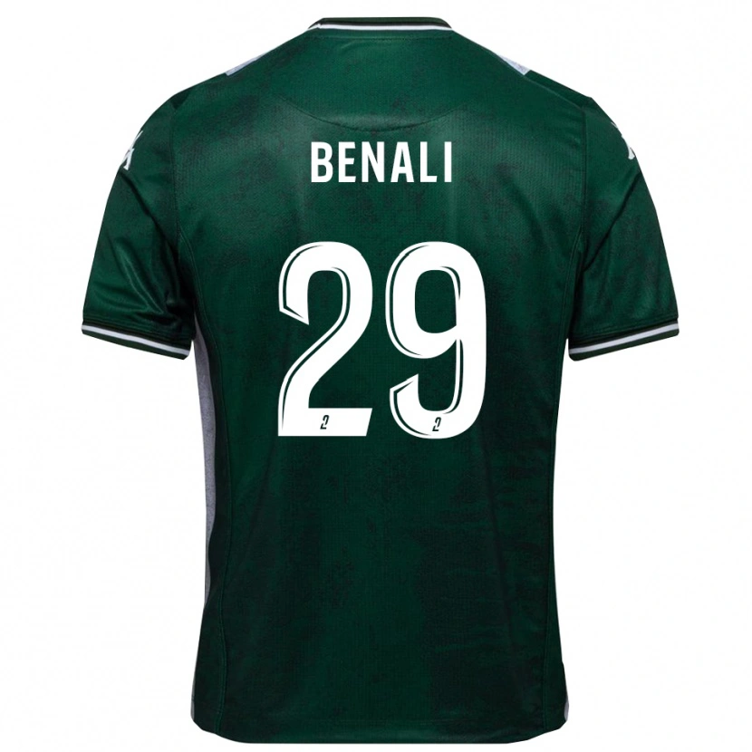 Danxen Dames Hacène Benali #29 Groen Wit Thuisshirt Thuistenue 2025/26 T-Shirt België