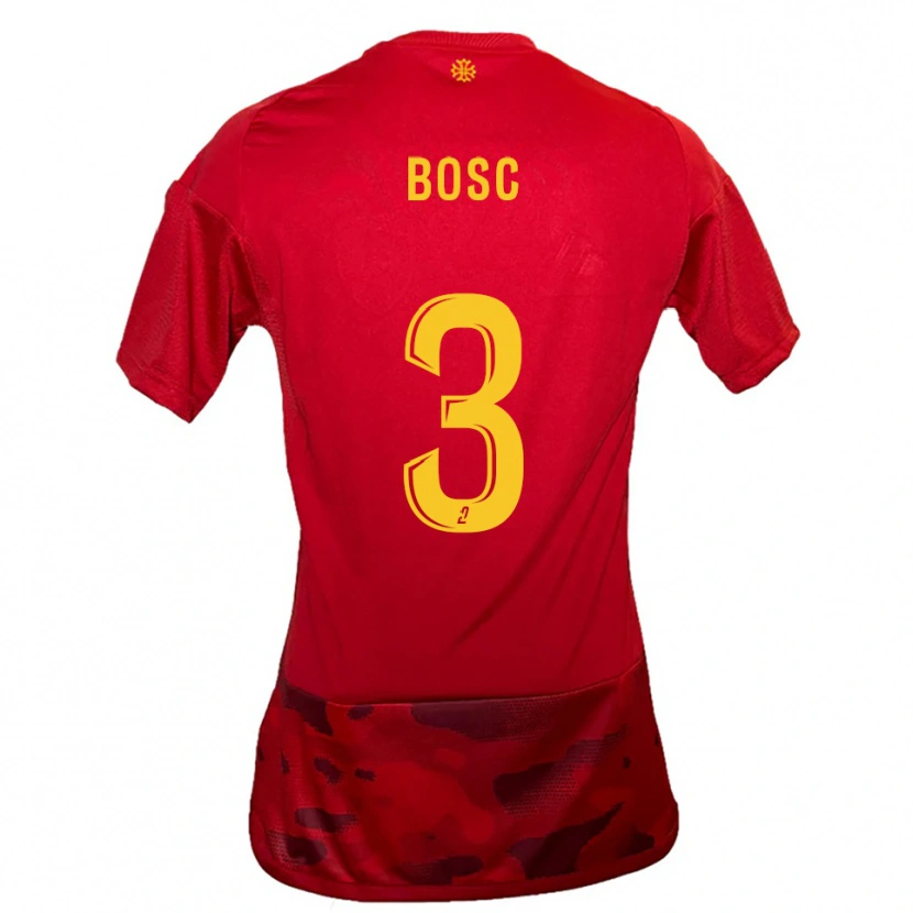 Danxen Dames Tom Bosc #3 Rood Geel Thuisshirt Thuistenue 2025/26 T-Shirt België