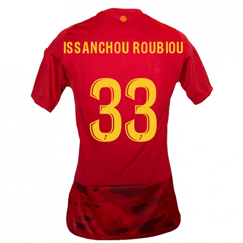 Danxen Dames Corentin Issanchou Roubiou #33 Rood Geel Thuisshirt Thuistenue 2025/26 T-Shirt België