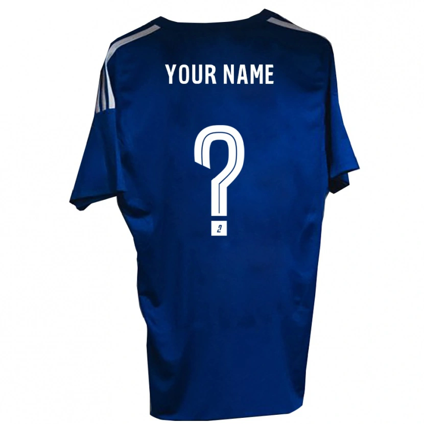 Danxen Dames Uw Naam #0 Blauw Wit Thuisshirt Thuistenue 2025/26 T-Shirt België