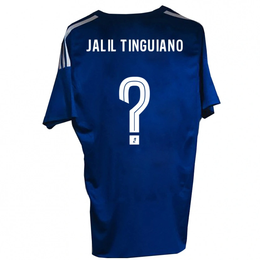 Danxen Dames Abdoul Jalil Tinguiano #0 Blauw Wit Thuisshirt Thuistenue 2025/26 T-Shirt België