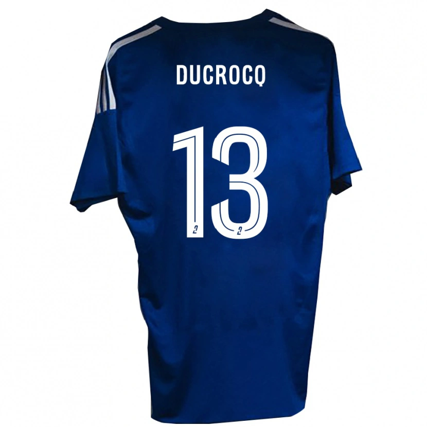 Danxen Dames Tom Ducrocq #13 Blauw Wit Thuisshirt Thuistenue 2025/26 T-Shirt België