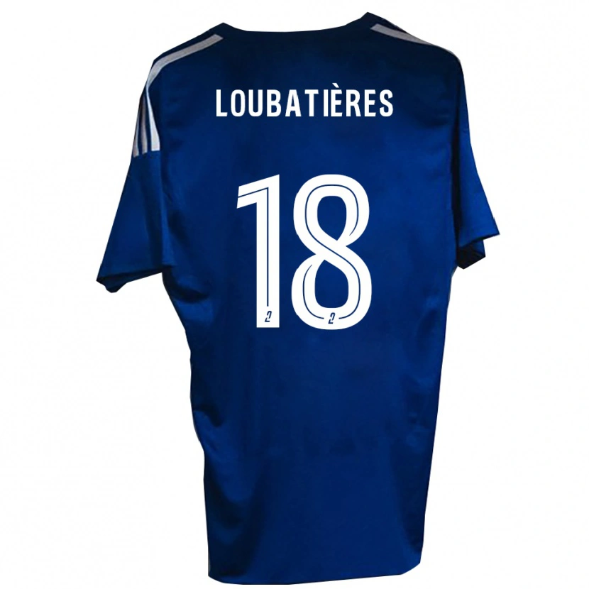 Danxen Dames Matéo Loubatières #18 Blauw Wit Thuisshirt Thuistenue 2025/26 T-Shirt België
