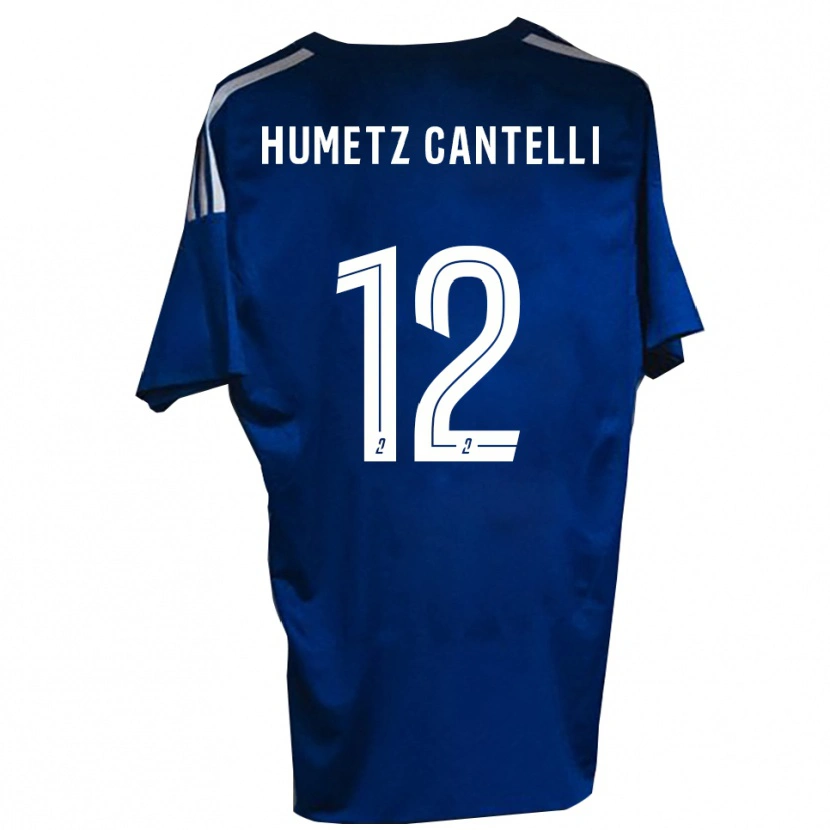 Danxen Dames Ange Humetz Cantelli #12 Blauw Wit Thuisshirt Thuistenue 2025/26 T-Shirt België