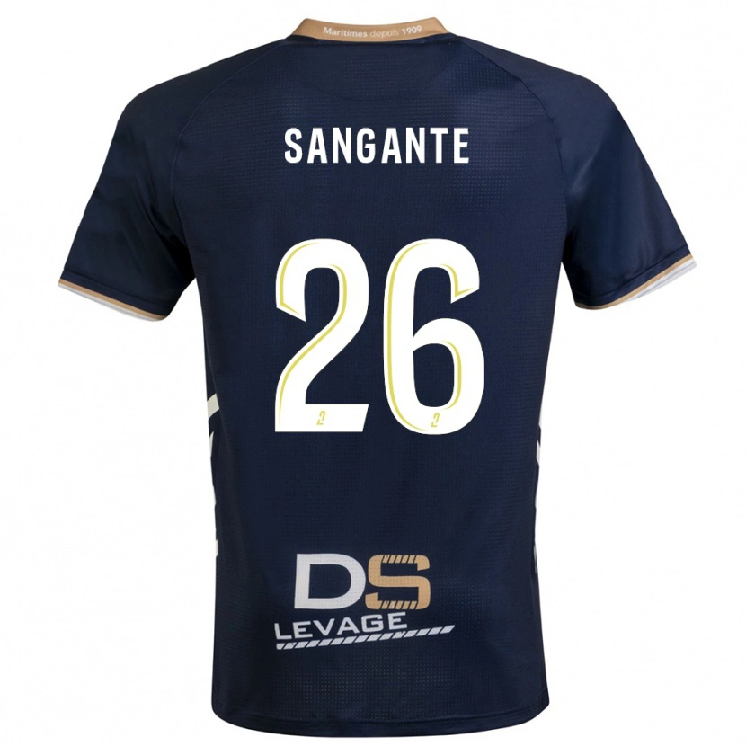 Danxen Dames Opa Sangante #26 Marine Goud Thuisshirt Thuistenue 2025/26 T-Shirt België