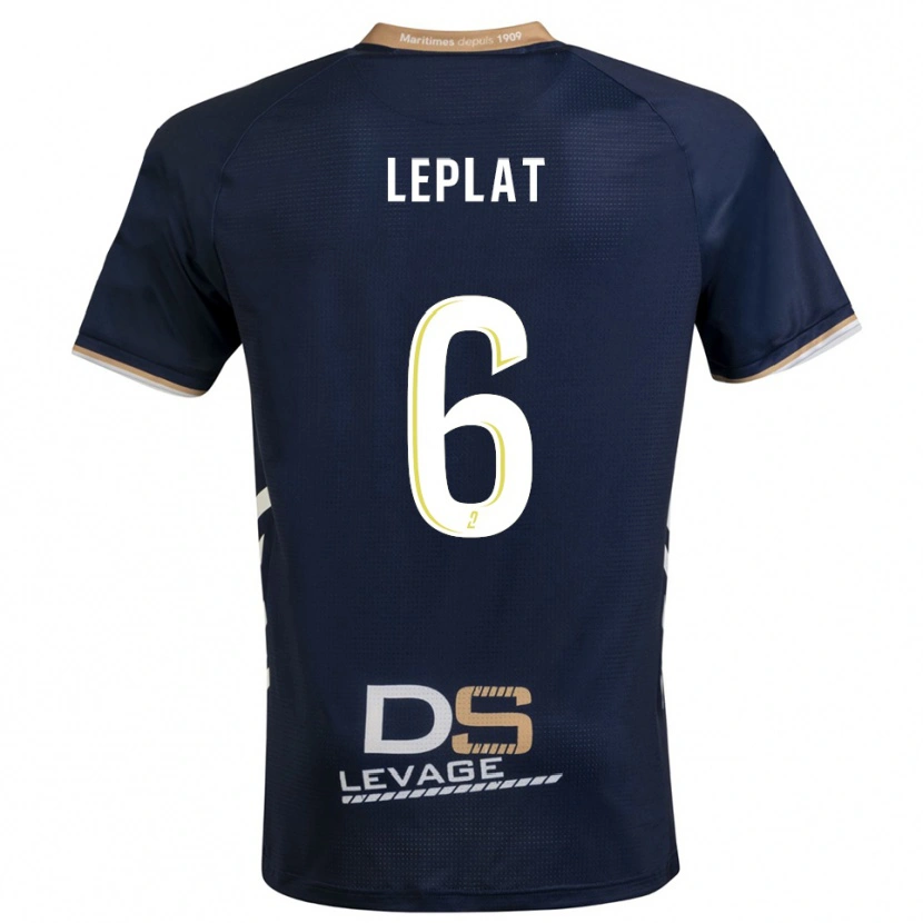 Danxen Dames Maethys Leplat #6 Marine Goud Thuisshirt Thuistenue 2025/26 T-Shirt België