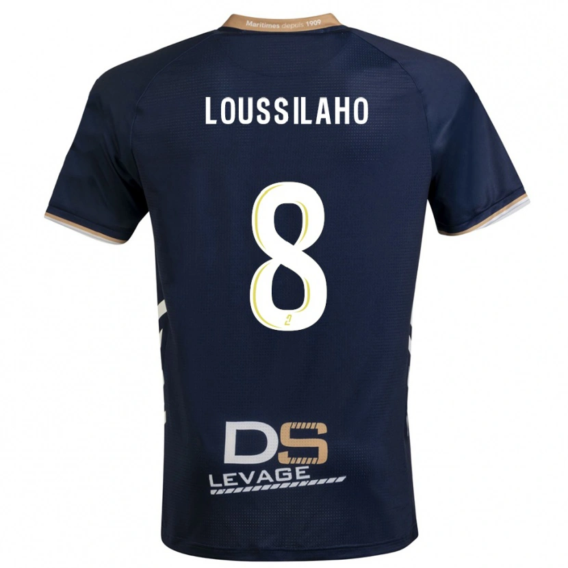Danxen Dames Lenny Dziki Loussilaho #8 Marine Goud Thuisshirt Thuistenue 2025/26 T-Shirt België