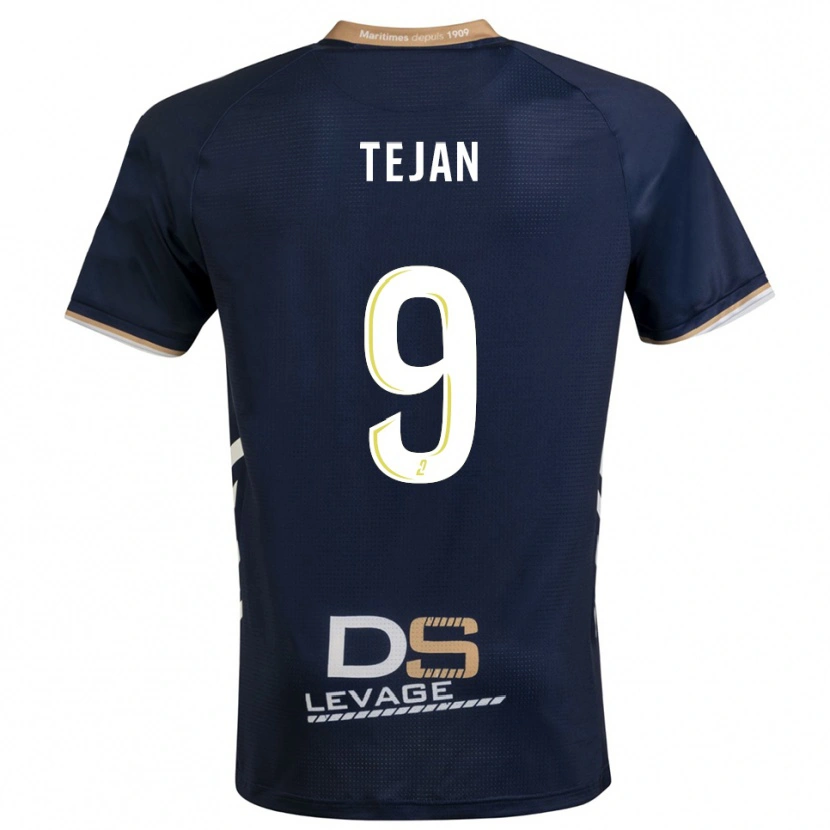 Danxen Dames Kay Tejan #9 Marine Goud Thuisshirt Thuistenue 2025/26 T-Shirt België
