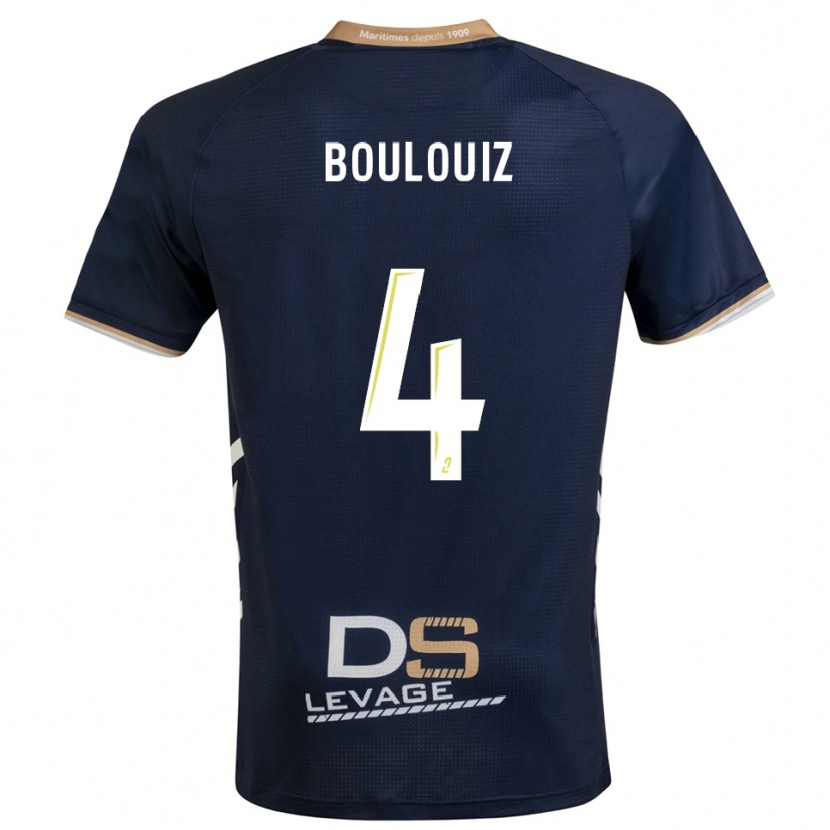 Danxen Dames Salim Boulouiz #4 Marine Goud Thuisshirt Thuistenue 2025/26 T-Shirt België