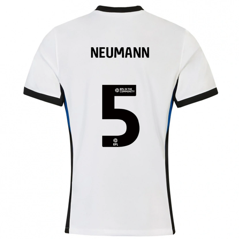 Danxen Dames Phil Neumann #5 Wit Blauw Uitshirt Uittenue 2025/26 T-Shirt België